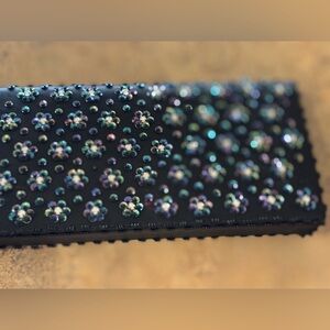 Elegant Black Beaded Clutch